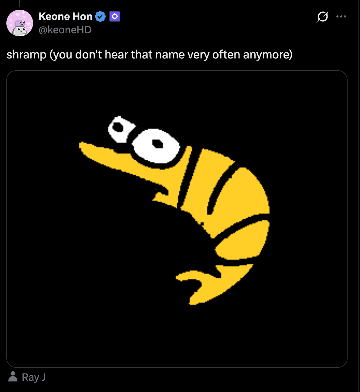 Keone Hon Shramp Tweet
